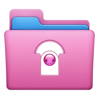 windows 10 folder light giltter pink sticker