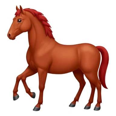Liver red horse sticker