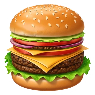 Hamburger sticker