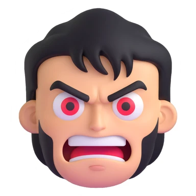 angry mood emotion face sticker