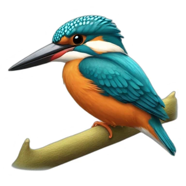 kingfisher bird sticker
