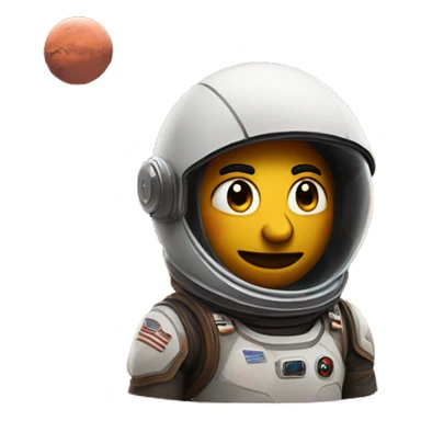 sus looking planet mars sticker