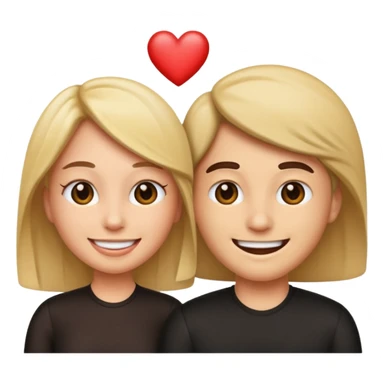 Female and male emoji having sex missionary style sticker