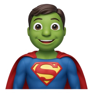 kermit as superman sticker