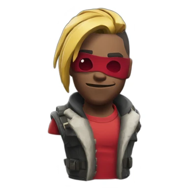 Assaillant rouge skin fortnite sticker