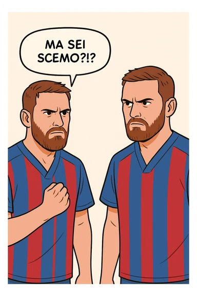 Dottore con la stessa faccia e camicie, dice "Ma sei scemo?!?" sticker