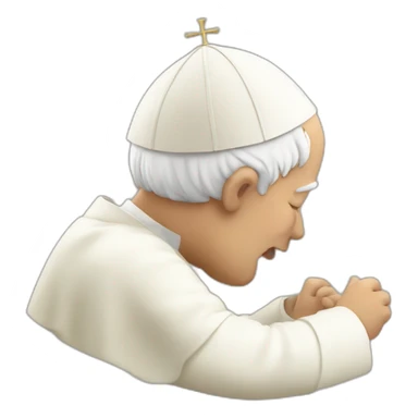 the pope innocently snorting lines sticker