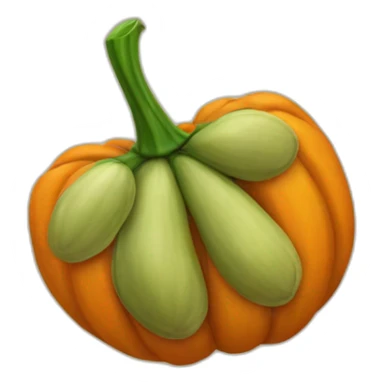 Pumpkin seed sticker