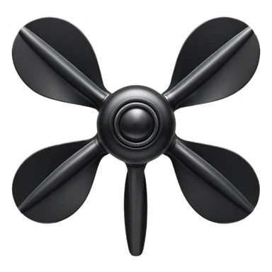 Black Propeller sticker