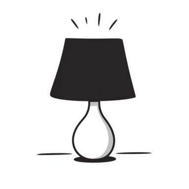 A lamp sticker