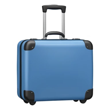 blue carry-on luggage sticker