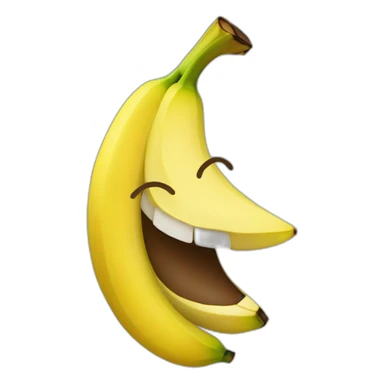 Banane souriante sticker