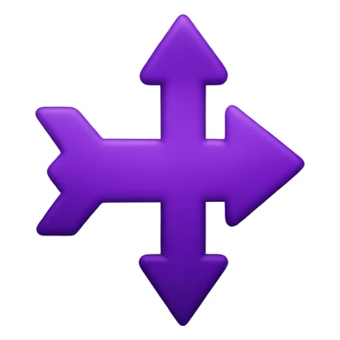 Pointing purple arrow up sticker