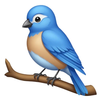 blue bird sticker
