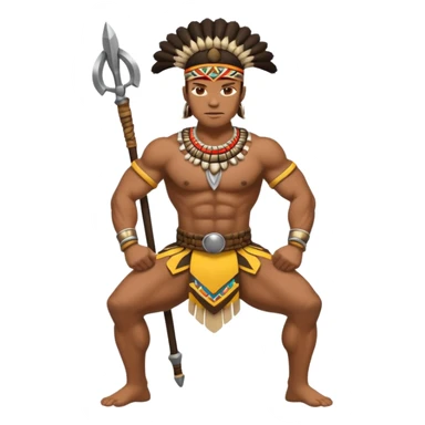 zulu warrior bending over sticker