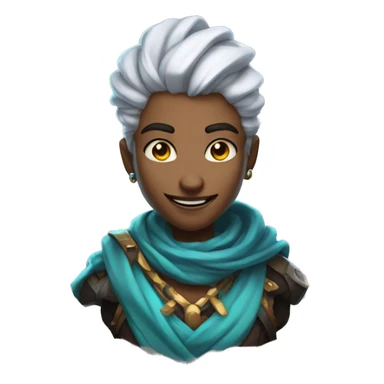 Jinx from the arcane smiling sticker