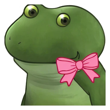 Pink heart with ribbon sticker