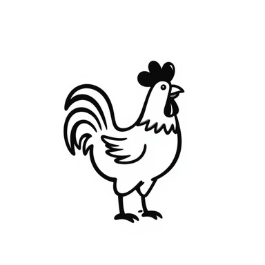 Rooster sticker