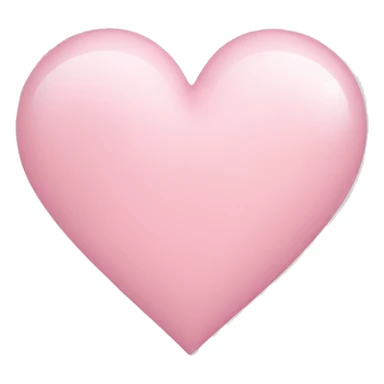 light pink heart sticker