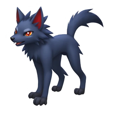 Litten-Zorua-Nargacuga-Sergal-Fakemon-hybrid full body sticker