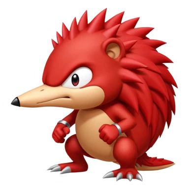 Sonic the hedgehogs friend knuckles sticker