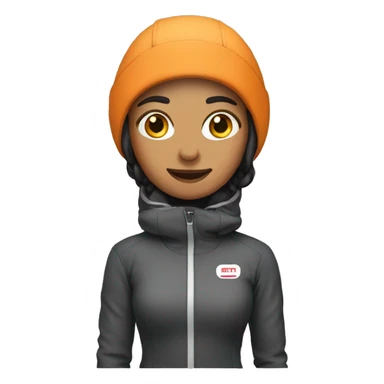 a woman in a ski suit
 sticker