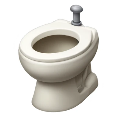 Skibidi toilet with head inside bowl sticker