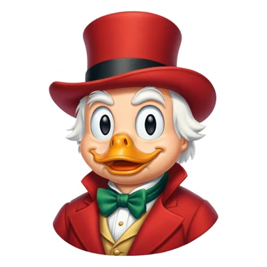Little money grubber Scrooge mcduck sticker