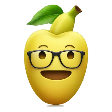 Apple wearing a banana as a jacket  sticker