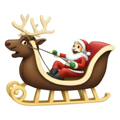 sleigh sticker