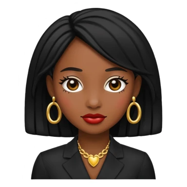 fancy black girl  sticker