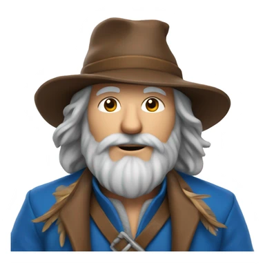 Tom Bombadil was a merry fellow, with a bright blue jacket and a brown hat with a blue feather sticker