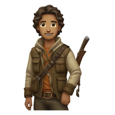 hunter-hunter-Illumi with brown hair sticker