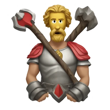 Logo of the god ajax sticker