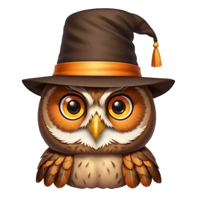Owl with magician’s hat
 sticker