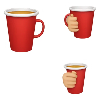 red cup in hand sticker
