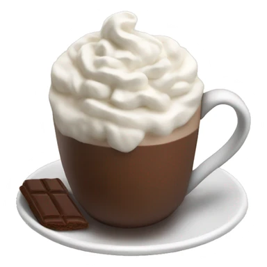 Hot Chocolate with whipped cream sticker