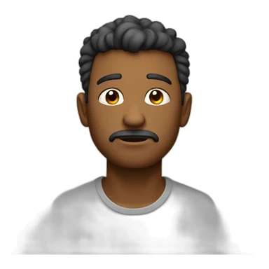 homem triste e pensativo sticker