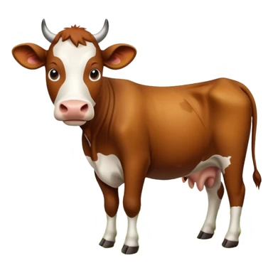 High resolution of A cow sticker