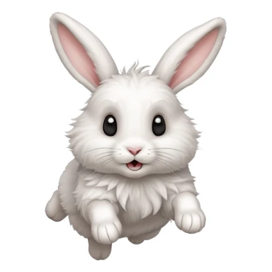 rabbit jumping sticker