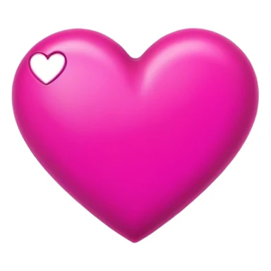 Fuchsia heart sticker