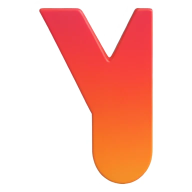 exclamation mark with red and orange gradient sticker