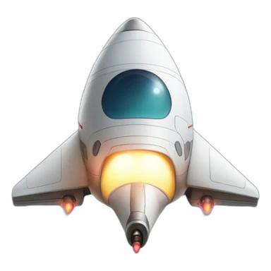 cute spaceship sticker