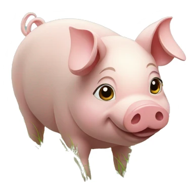 pigs in the grass sticker