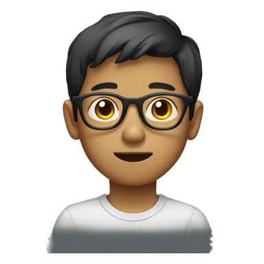 Filipino boy with glasses  sticker