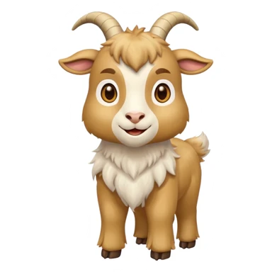 golden goat, like the original goat emoji sticker