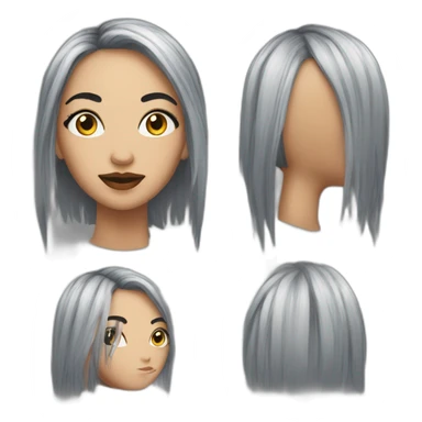 michou avec maquillage sticker