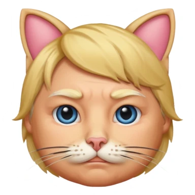 Trump with cat ears sticker