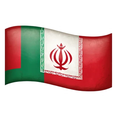 Old iran flag icon sticker
