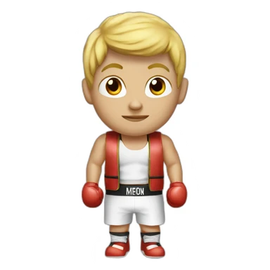 A grand slim blond boxer sticker